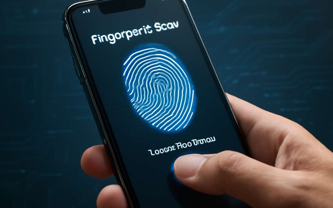 How is biometric security used on a phone to protect your data and ensure security